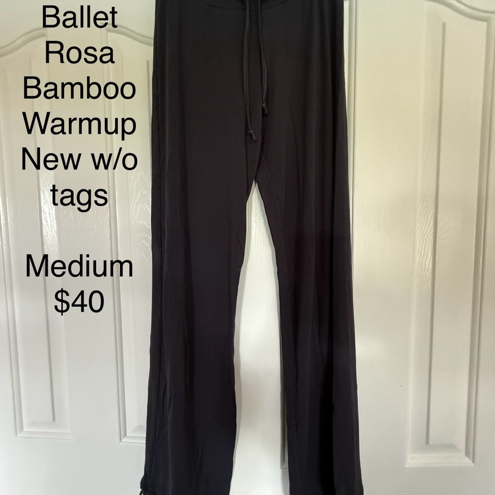 Ballet Rosa Black Bamboo Warmup Pants